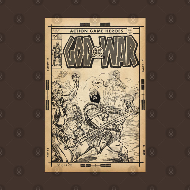 God of War fan art comic cover