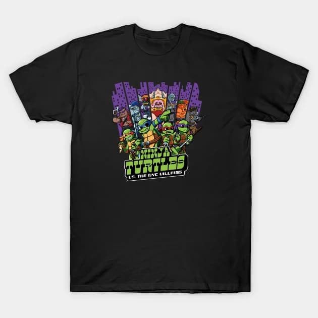 Ninja Turtles Vs the NYC Villains T-Shirt