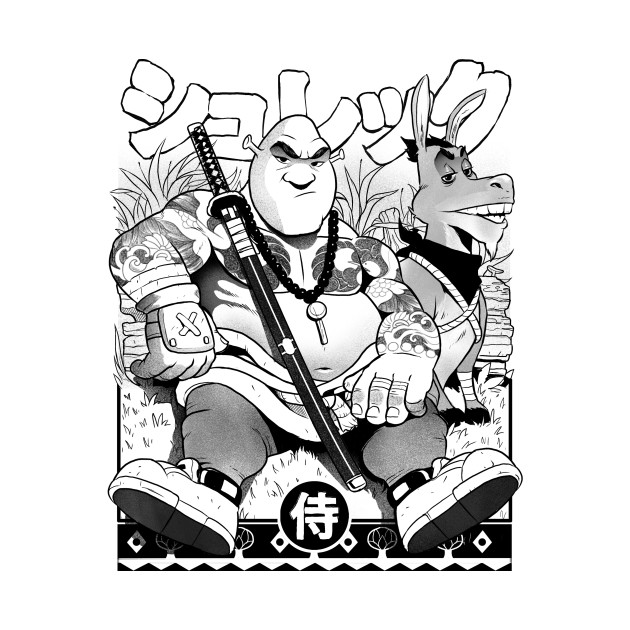 Samurai Shurekku -B&W version