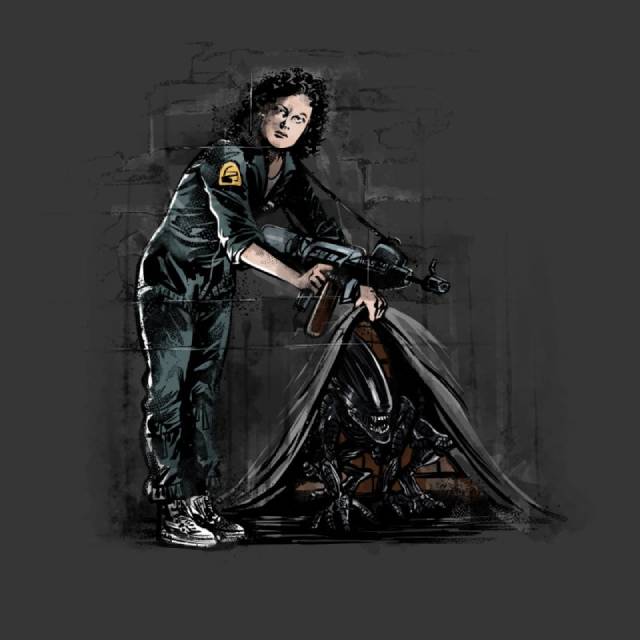 THE ALIEN ON THE WALL