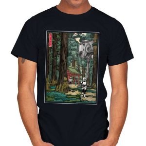 Galactic Empire in Japanese Forest - Star Wars T-Shirt