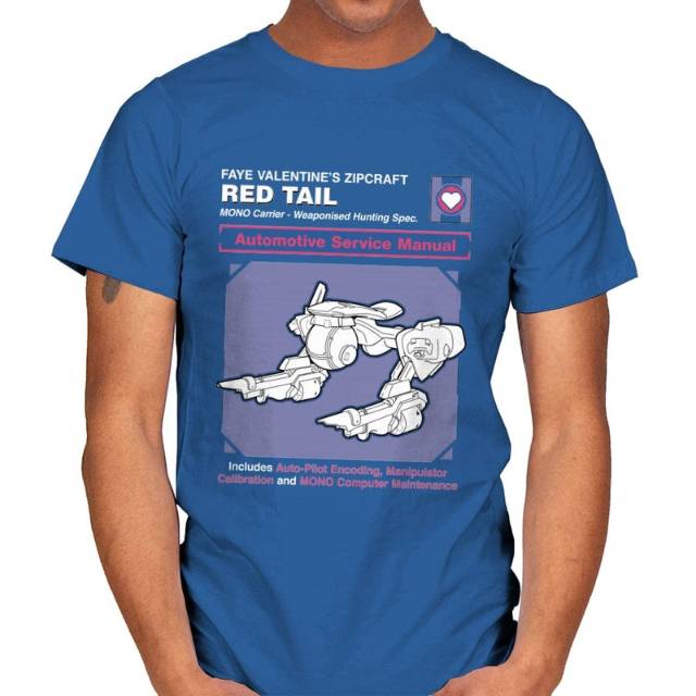 RED TAIL SERVICE MANUAL - Cowboy Bebop T-Shirt
