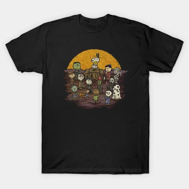 Horror Movie Mashup Peanuts T-Shirt