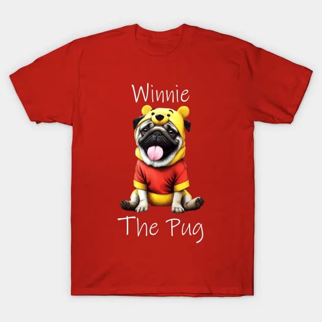 winnie the pug pencil style - Winnie the Pooh T-Shirt