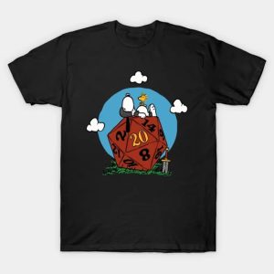 Comic Dog RPG d20 - Snoopy T-Shirt
