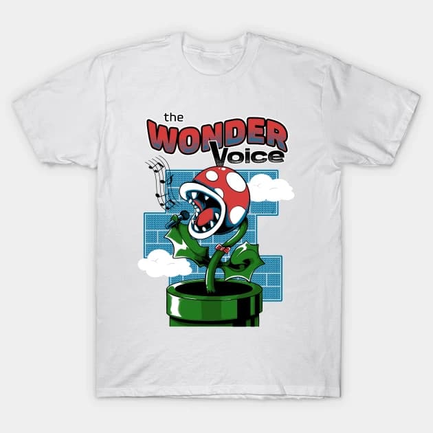 The wonder Voice Carnivorous Flower - Mario Bros T-Shirt
