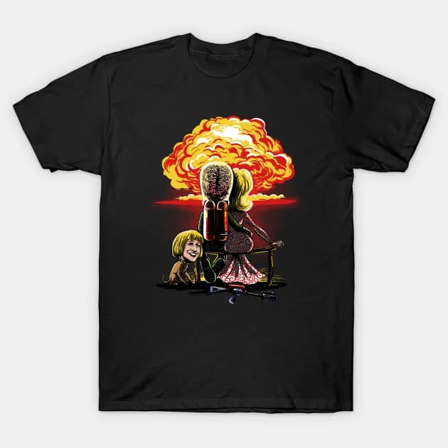 Martians Gazing at the Moon - Mars Attacks T-Shirt