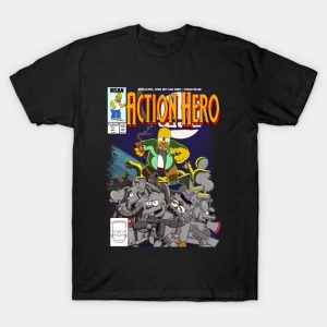 Action Hero - Homer Simpson T-Shirt