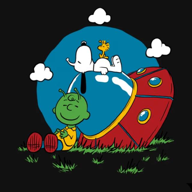 Comic Dog Extraterrestrial