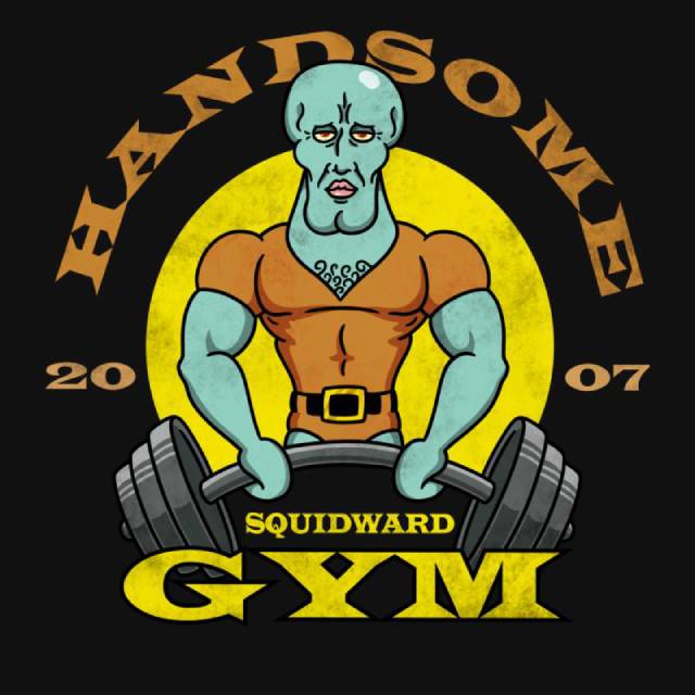 Handsome Squidward Gym