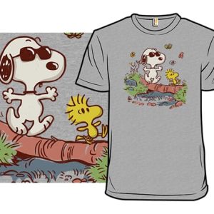 Morning Walk - Snoopy T-Shirt