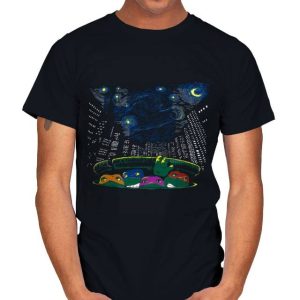 Starry City Night - TMNT T-Shirt