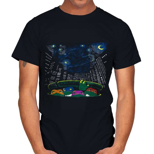 Starry City Night - TMNT T-Shirt
