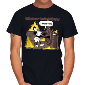 This is Fine - Steamboat Willie T-Shirt