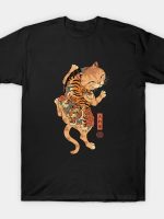 Tiger Cat Irezumi T-Shirt