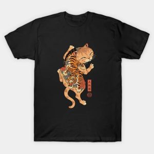 Tiger Cat Irezumi T-Shirt