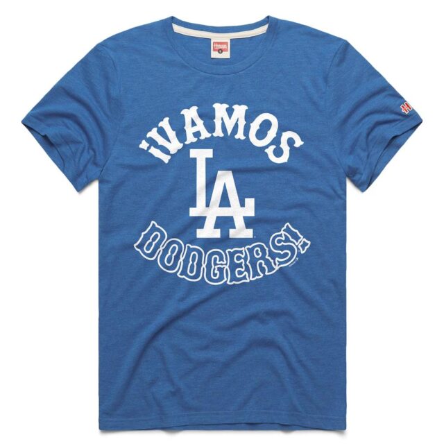 Homage Los Angeles Dodgers Royal Vamos Tri-Blend T-Shirt